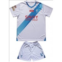Camisa de Futebol Al-Hilal Neymar Jr #10 Equipamento Secundário Infantil 2023-24 Manga Curta (+ Calças curtas)